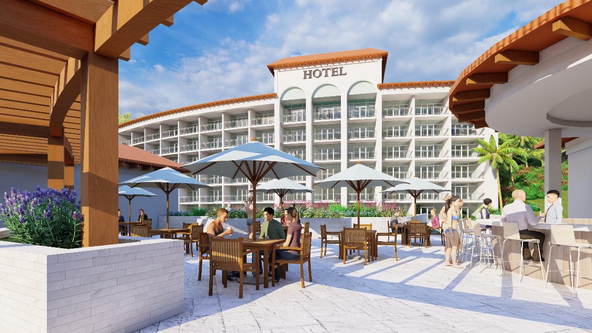 Rendering of a boutique hotel